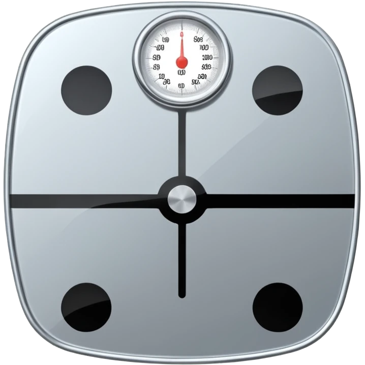 Digital weight scale with 0:00 on it emoji