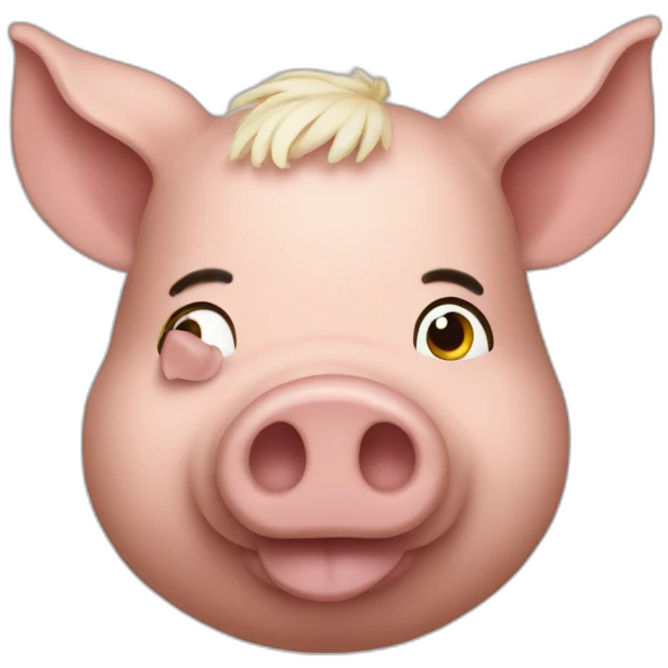 Cochon macron emoji