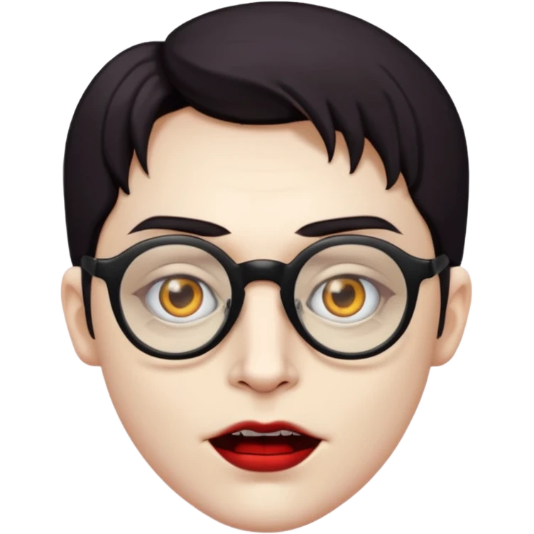 spectacled vampire emoji