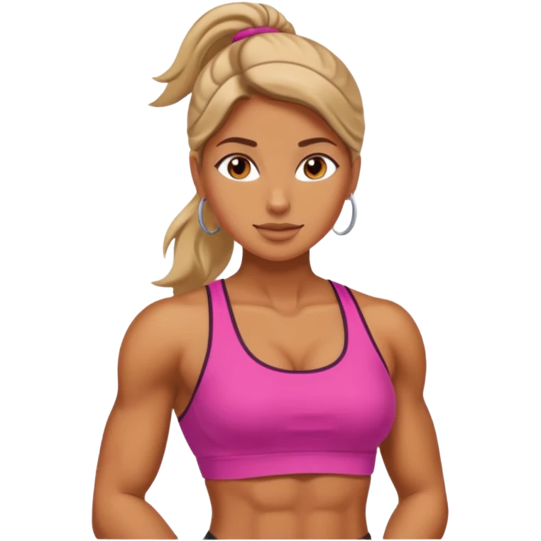 Shirtless woman full body emoji