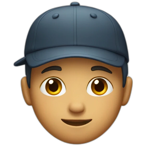 Boy with backward cap  emoji