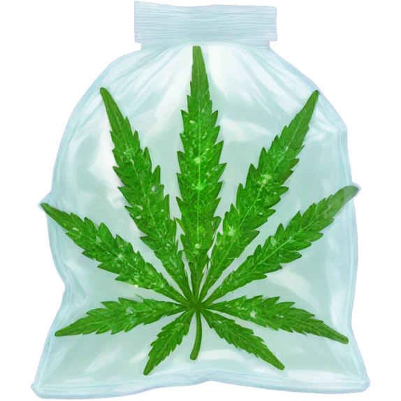weed in a bag emoji