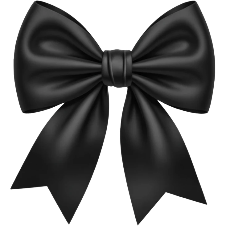 Black bow emoji