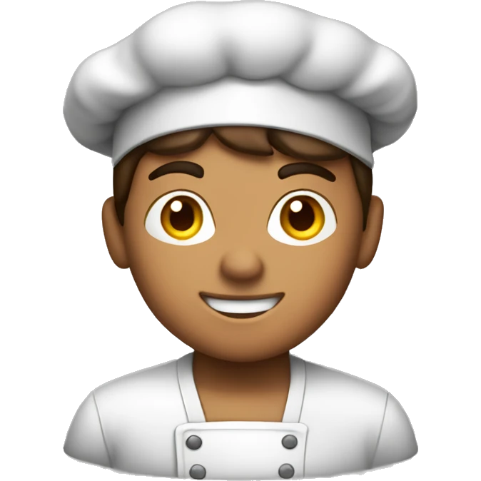 brown hair boy cook pizza in oven emoji