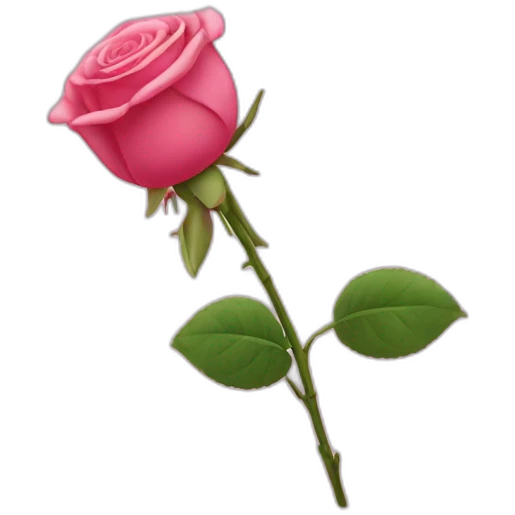Offre une rose emoji