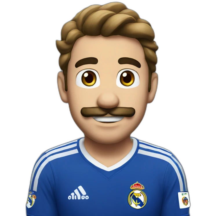 Super mario whit Real Madrid emoji