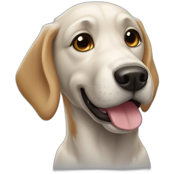 Un super hero chien emoji
