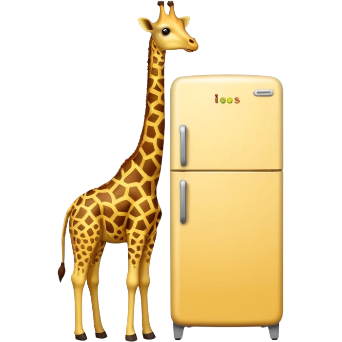 giraffe in a fridge emoji