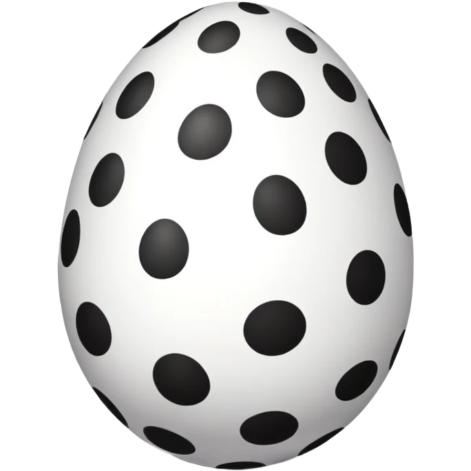 Polka dot egg emoji