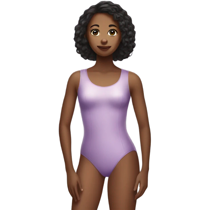 realistic girl in leotard emoji