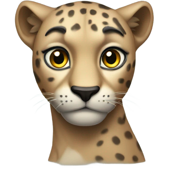 Intrigued panther emoji