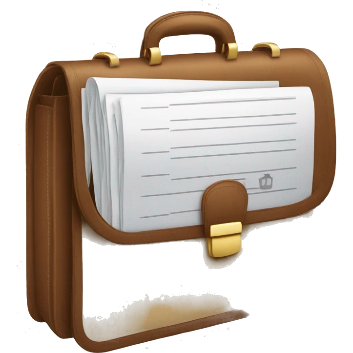 A briefcase with a document icon emoji