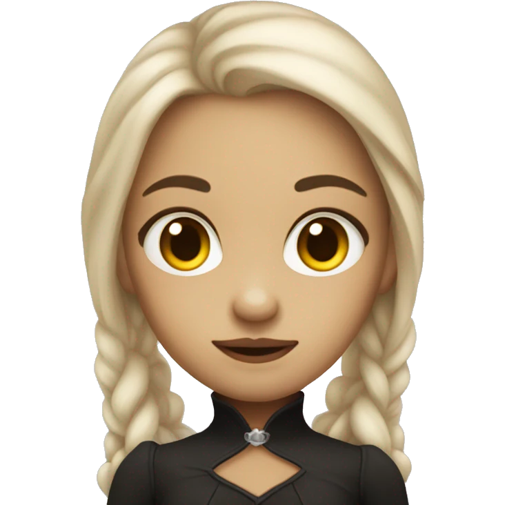 little vamire girl with yellowish skin tone  emoji