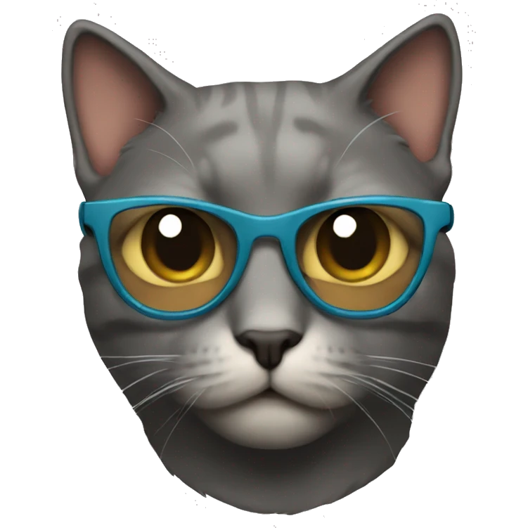 cat wearing a disguise  emoji