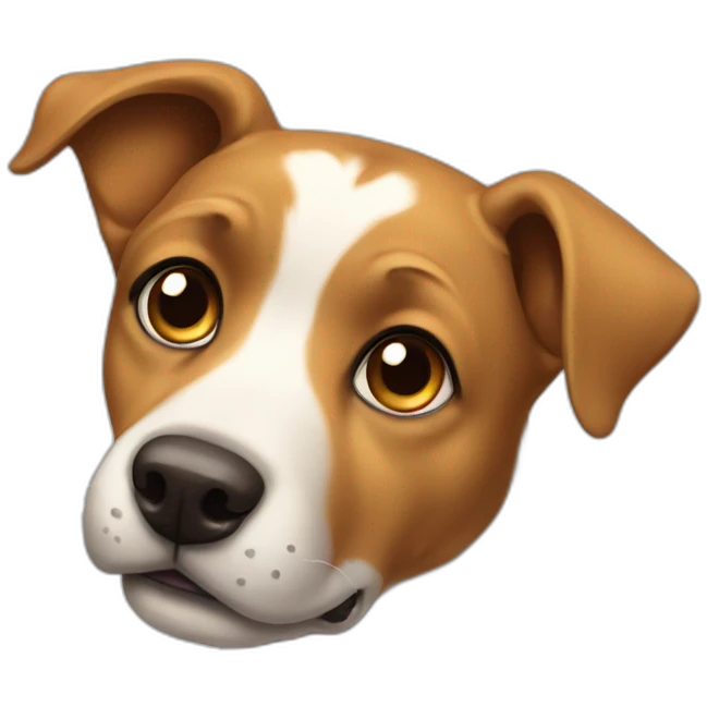 Innocent dog emoji