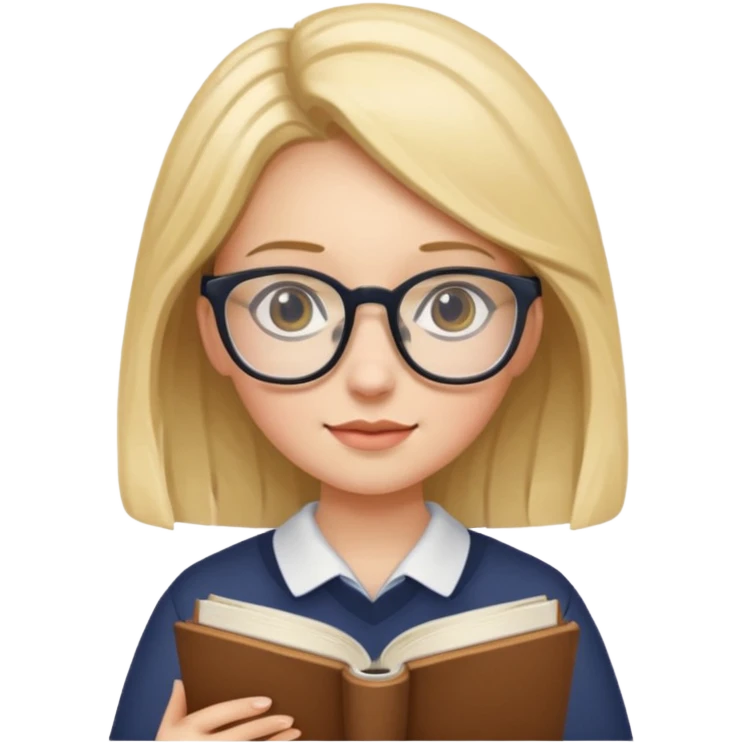 دختری که درس میخواند emoji