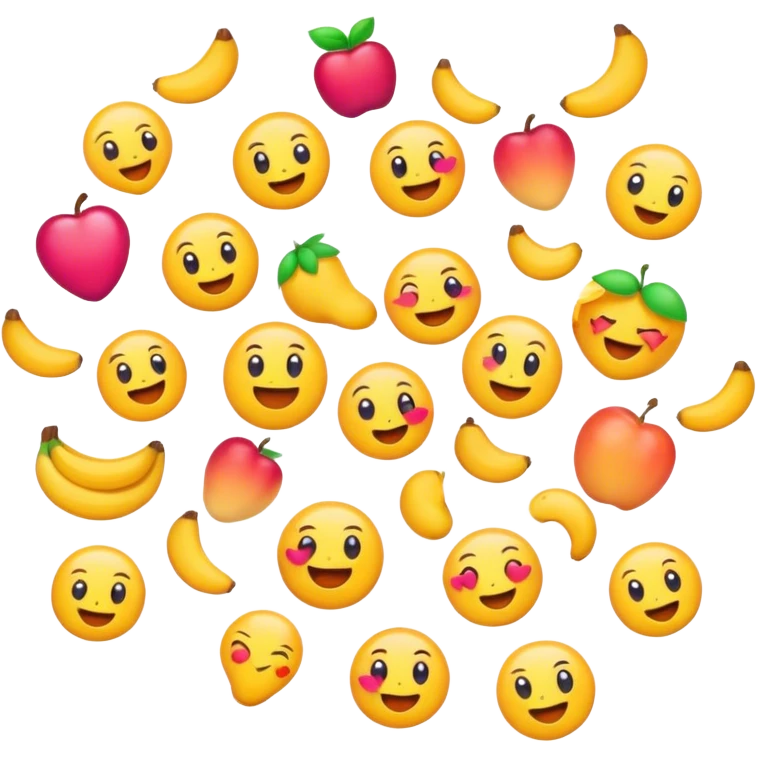"shaz" in 100 emoji font emoji