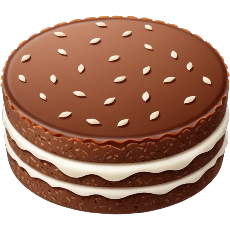 Thin Chocolate Rice Cake emoji