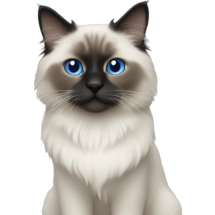 Blue point ragdoll emoji