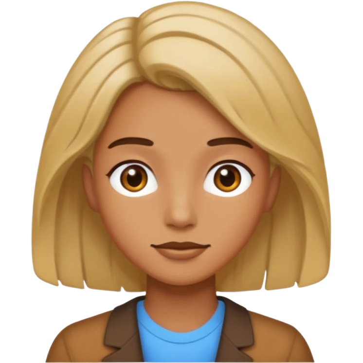 person living in desert just face, hair showing, different colors emoji