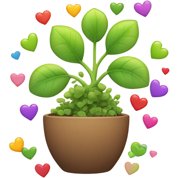 🌱 with hearts emoji