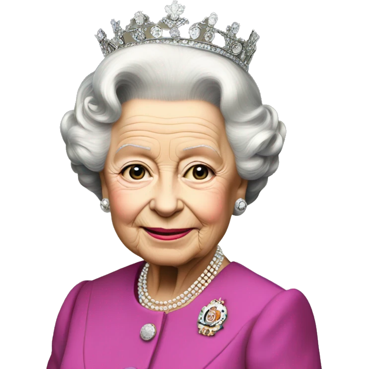 queen Elizabeth II young emoji
