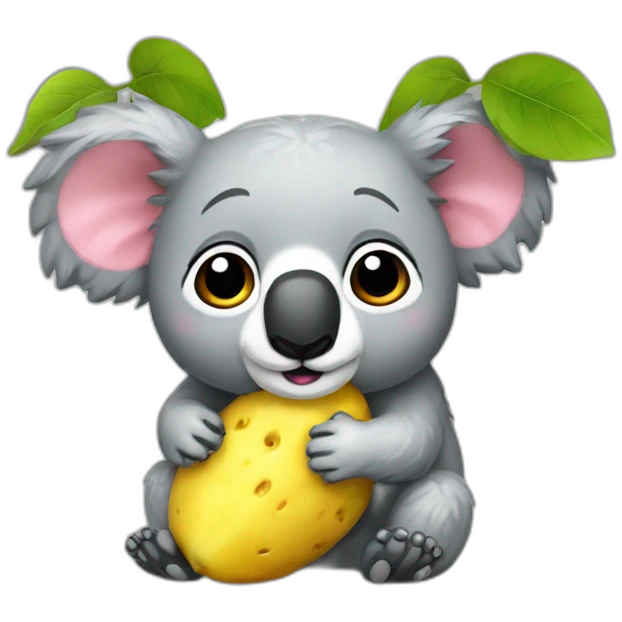 Patate koala jaune emoji