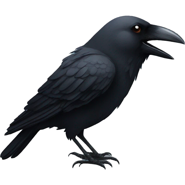 Crow in Love  emoji