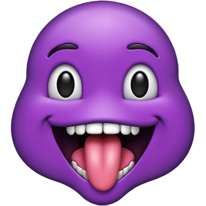 Black tongue emoji emoji