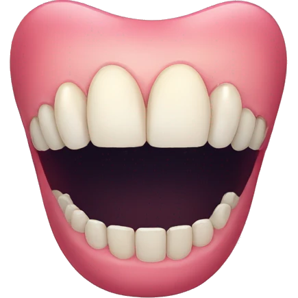 Teeth smile emoji