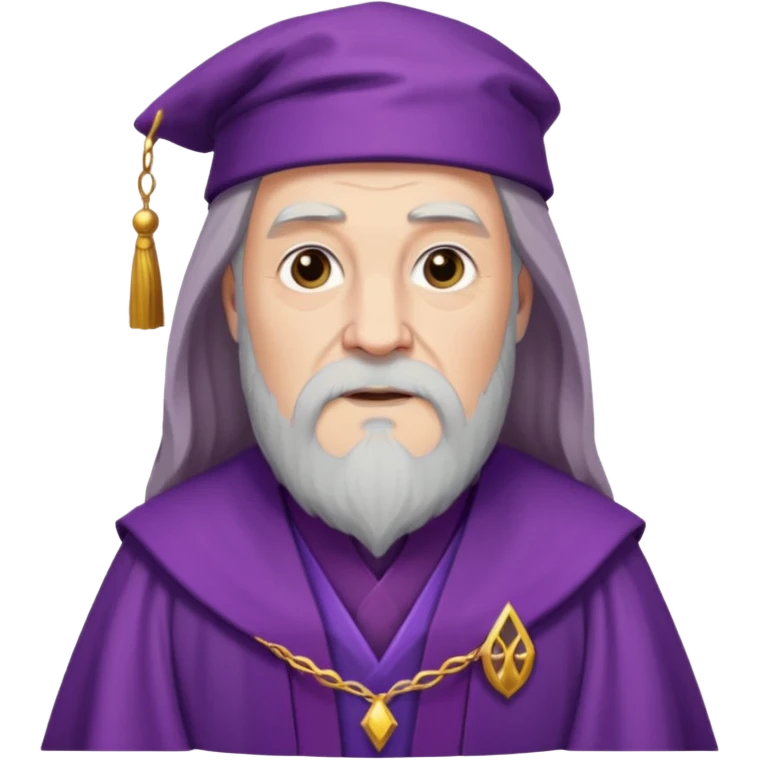 dumbledore in purple clothes  emoji