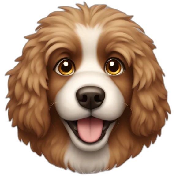 Brown fluffy dog emoji