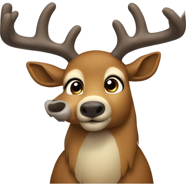 Cheistmas deer emoji