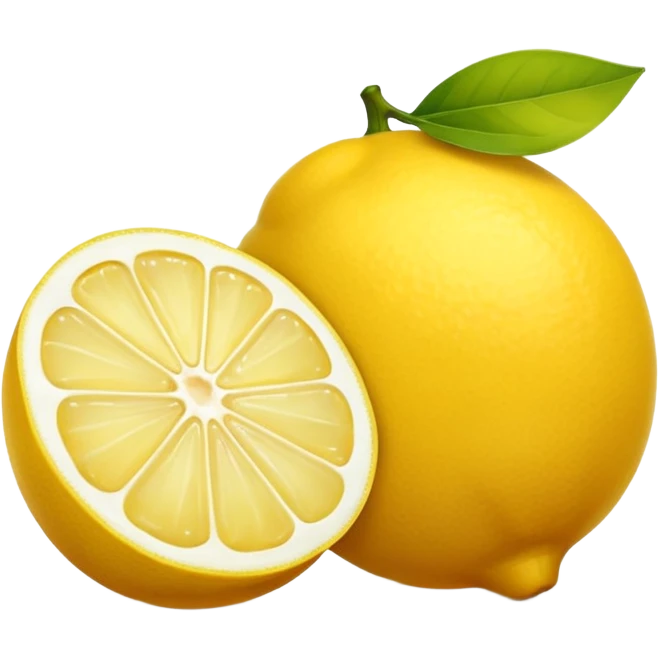 yellow half lemon emoji