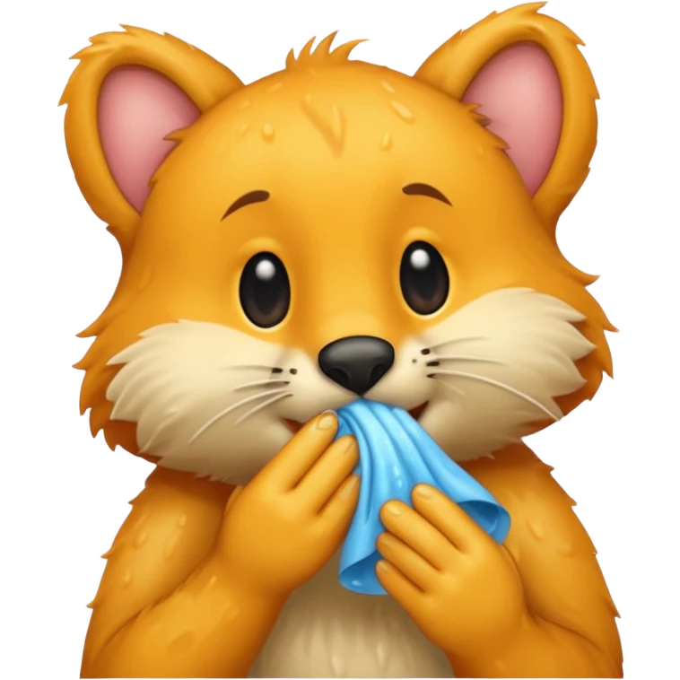 animal wiping its nose emoji