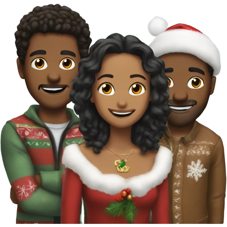 Me Christmas with Charly and Norris emoji