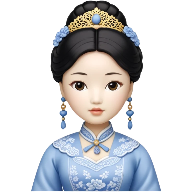 Asian woman doll emoji