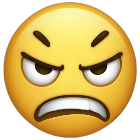 angry Face Spot on the floor emoji