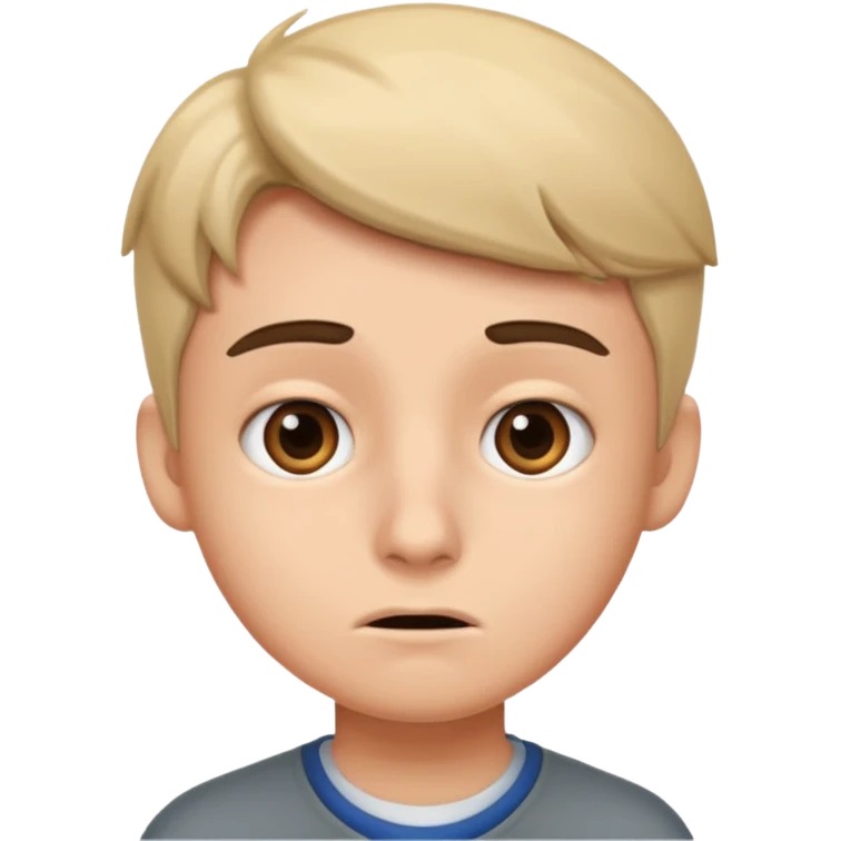 Make a student confused emoji