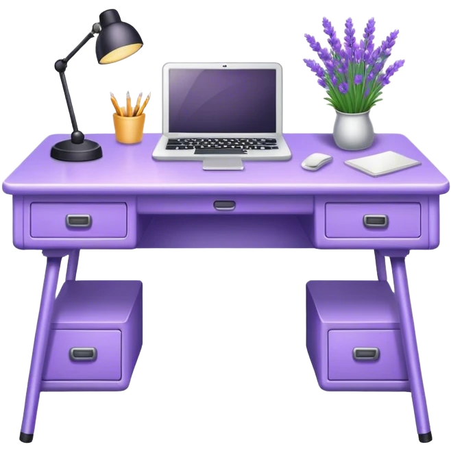 Lavender desk emoji