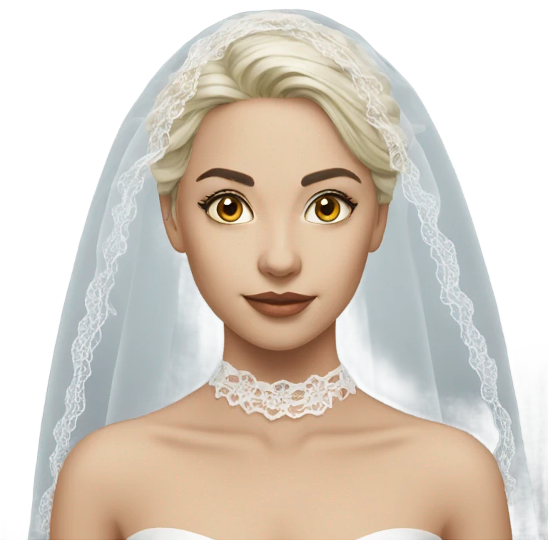 Lace veil emoji