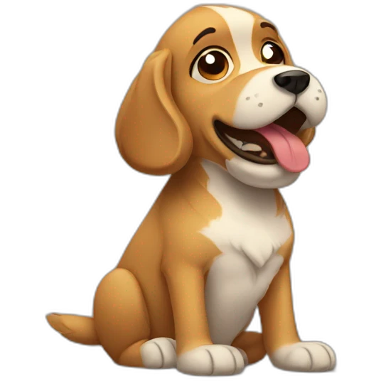 upset dog emoji