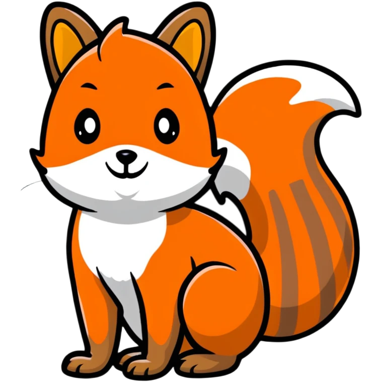 cute fox squirrel emoji