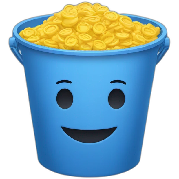 blue-bucket-with-a-smile emoji