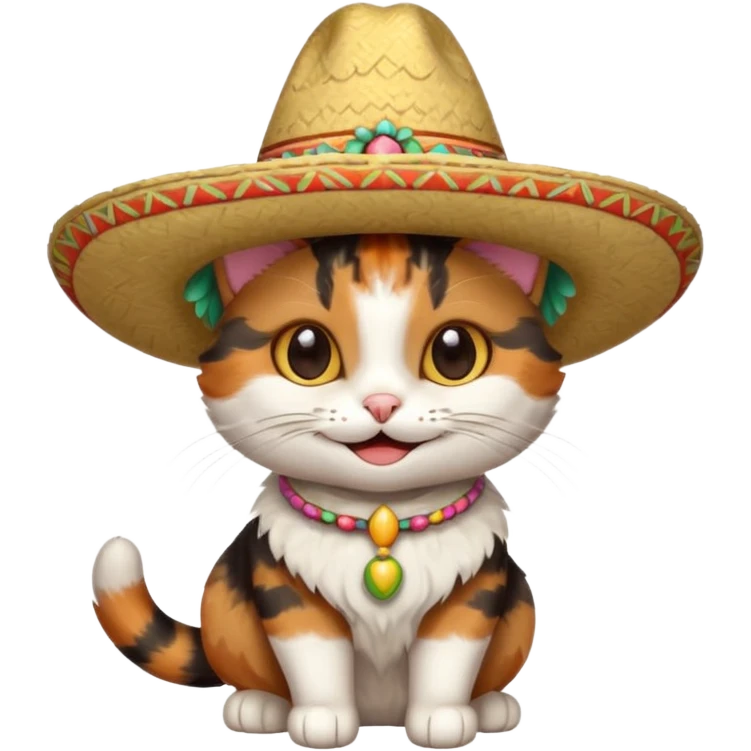 mexican hat cat emoji