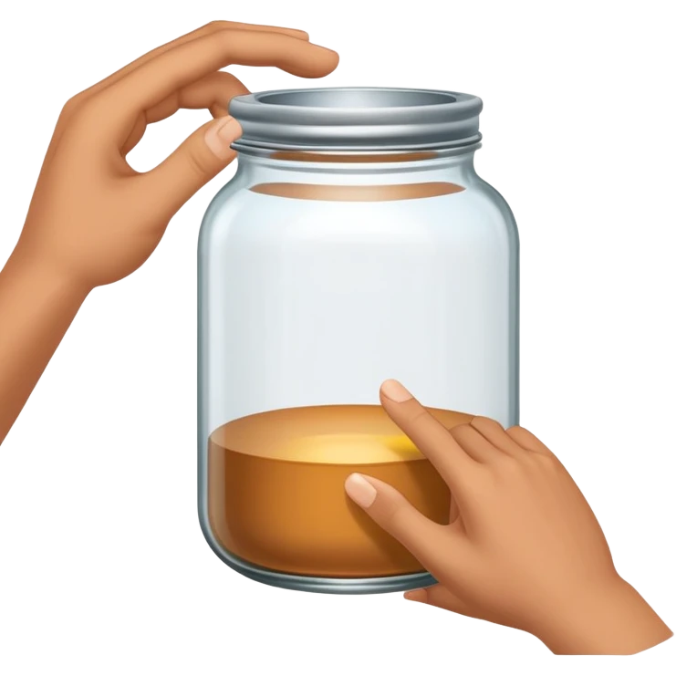 Hand opening jar emoji