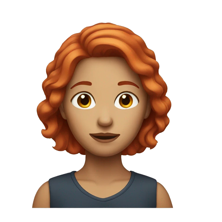 Red haired woman emoji