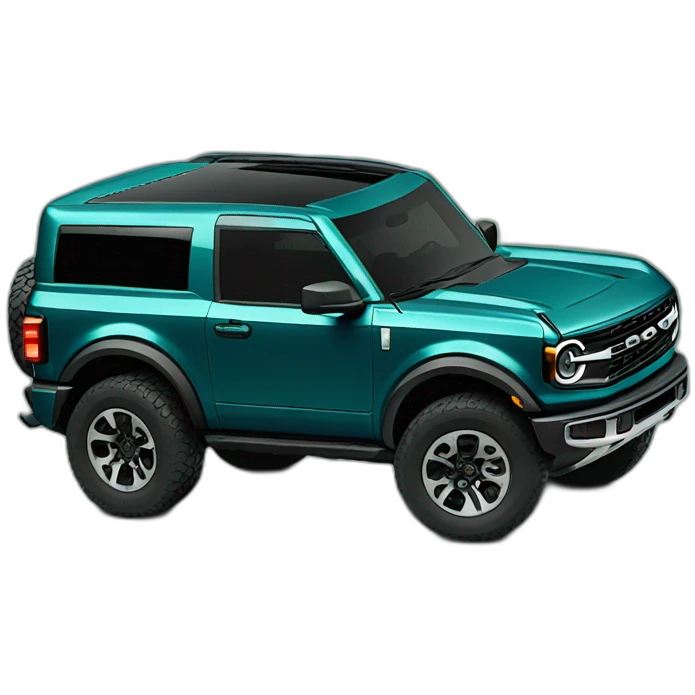 2021 Ford bronco deep teal emoji