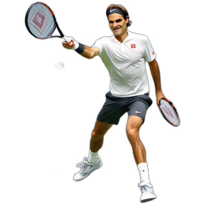 Roger Federer tweener emoji