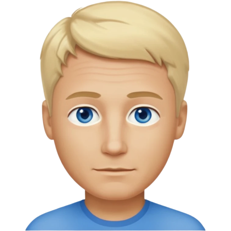 real human male short blond hair blue eyes 5ft 9 140lbs 54 years old Italian emoji